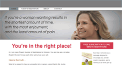 Desktop Screenshot of meditationsforwomen.com